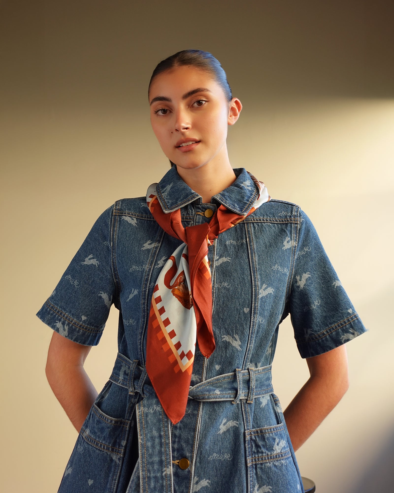 Moon Court - Silk Scarf