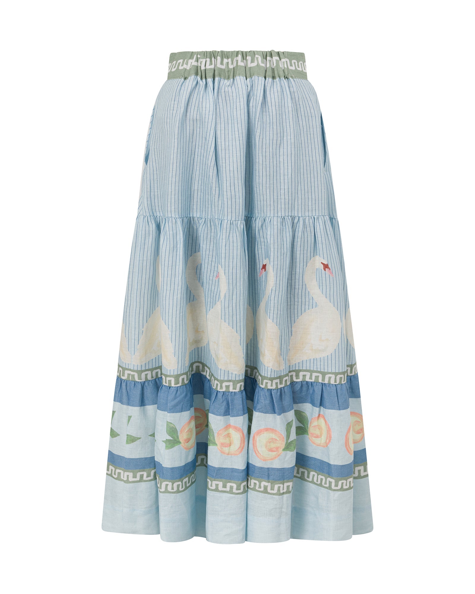 Swan Lake - Tiered Maxi Skirt