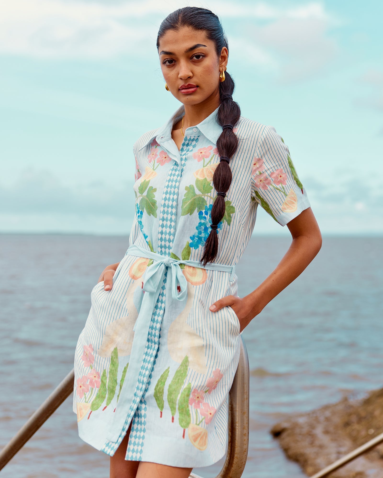 Swan Lake - Mini Shirt Dress