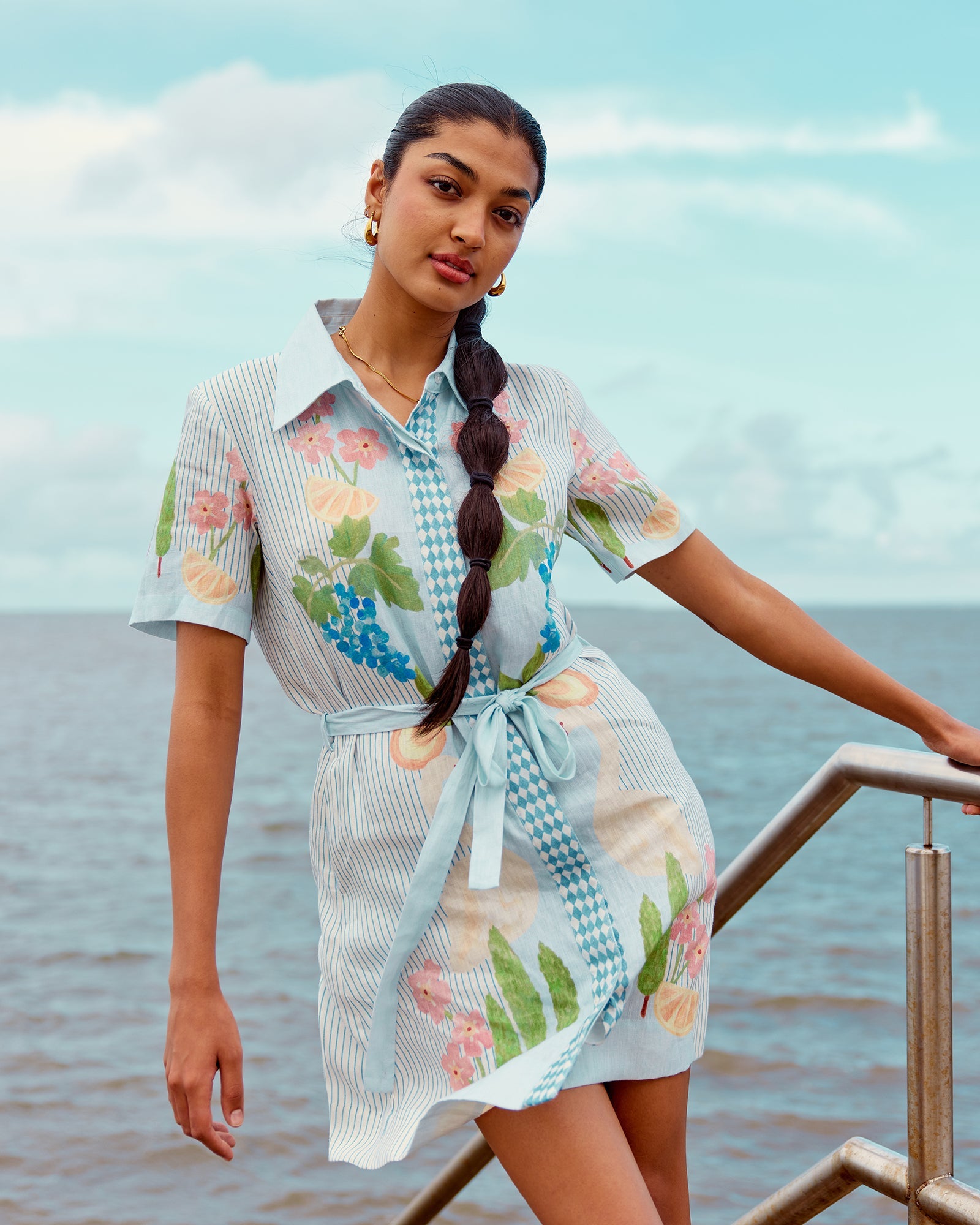 Swan Lake - Mini Shirt Dress