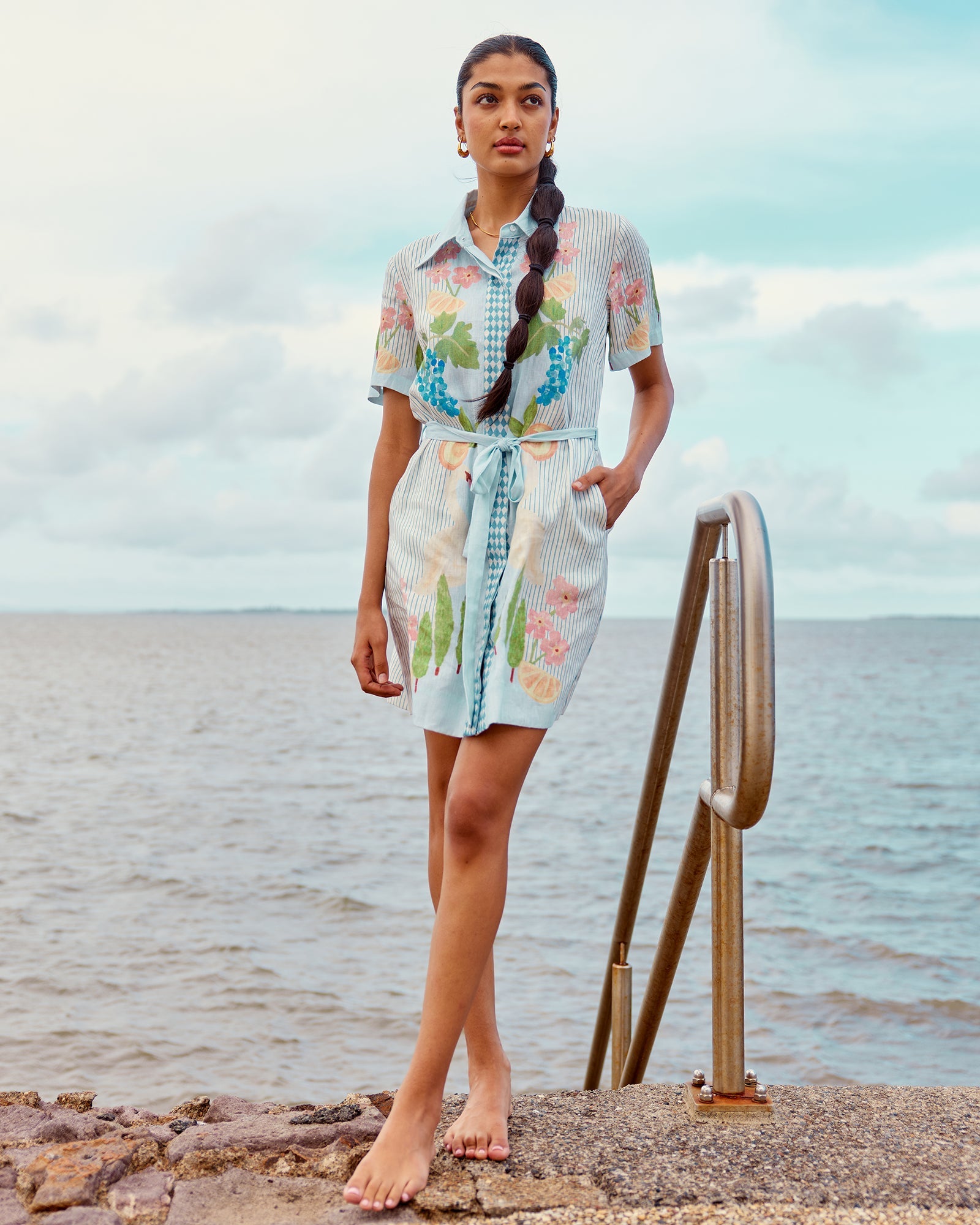 Swan Lake - Mini Shirt Dress