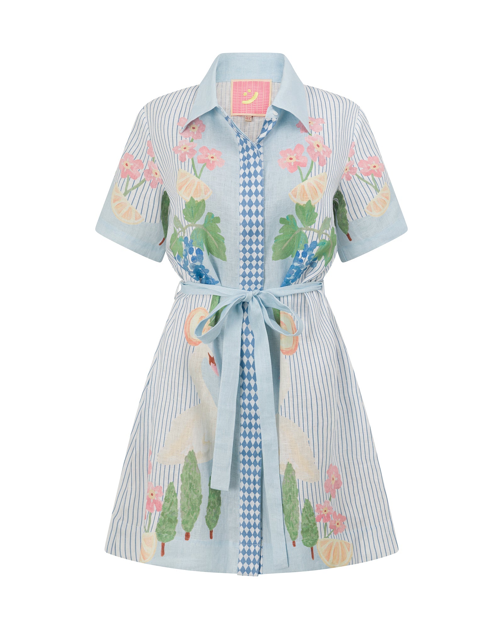 Swan Lake - Mini Shirt Dress