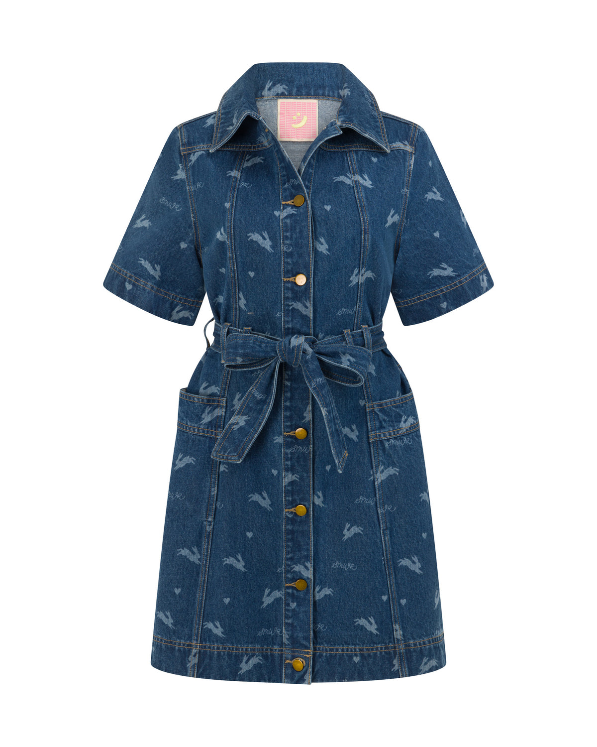 Royal Match - Denim Mini Dress