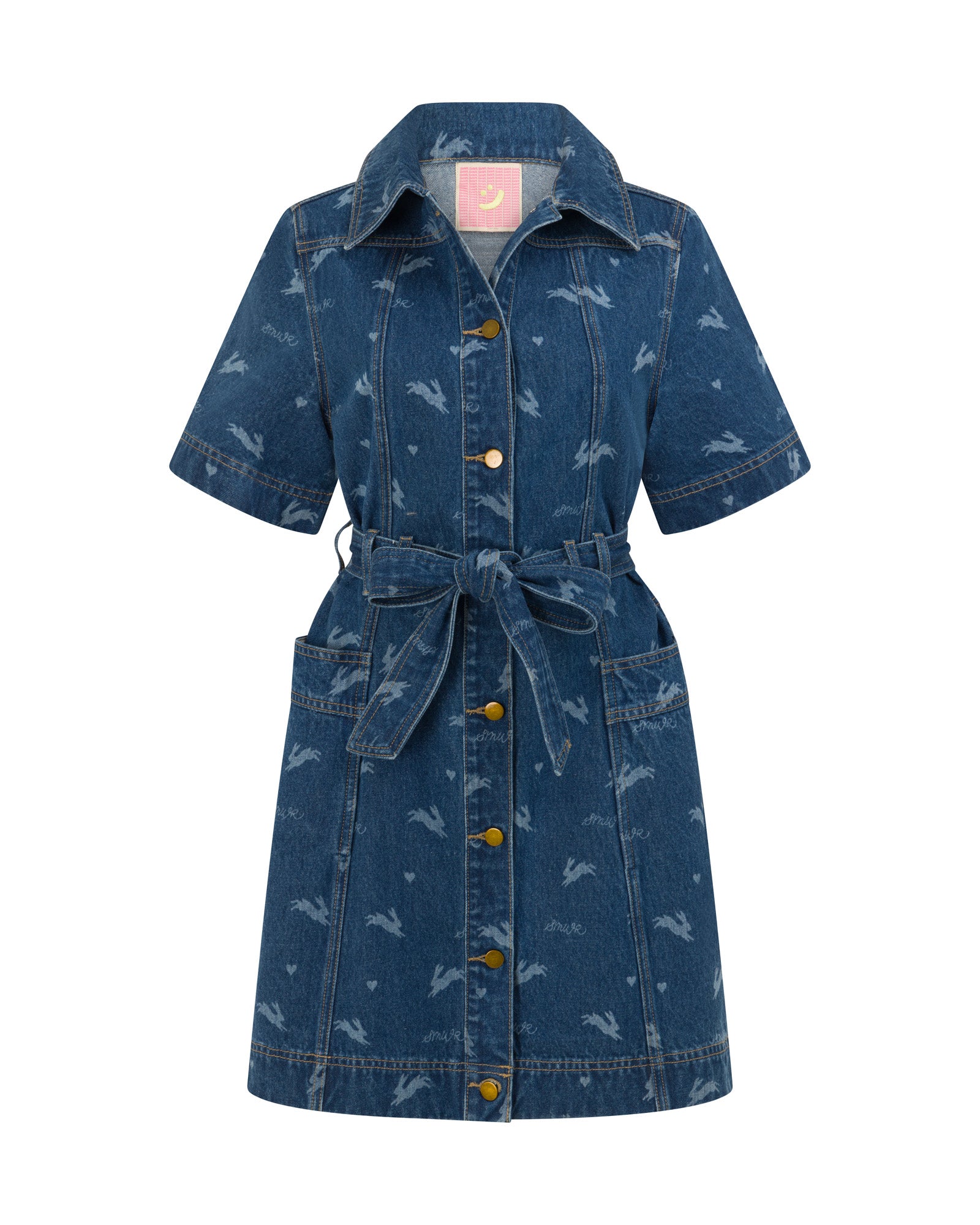 Royal Match - Denim Mini Dress