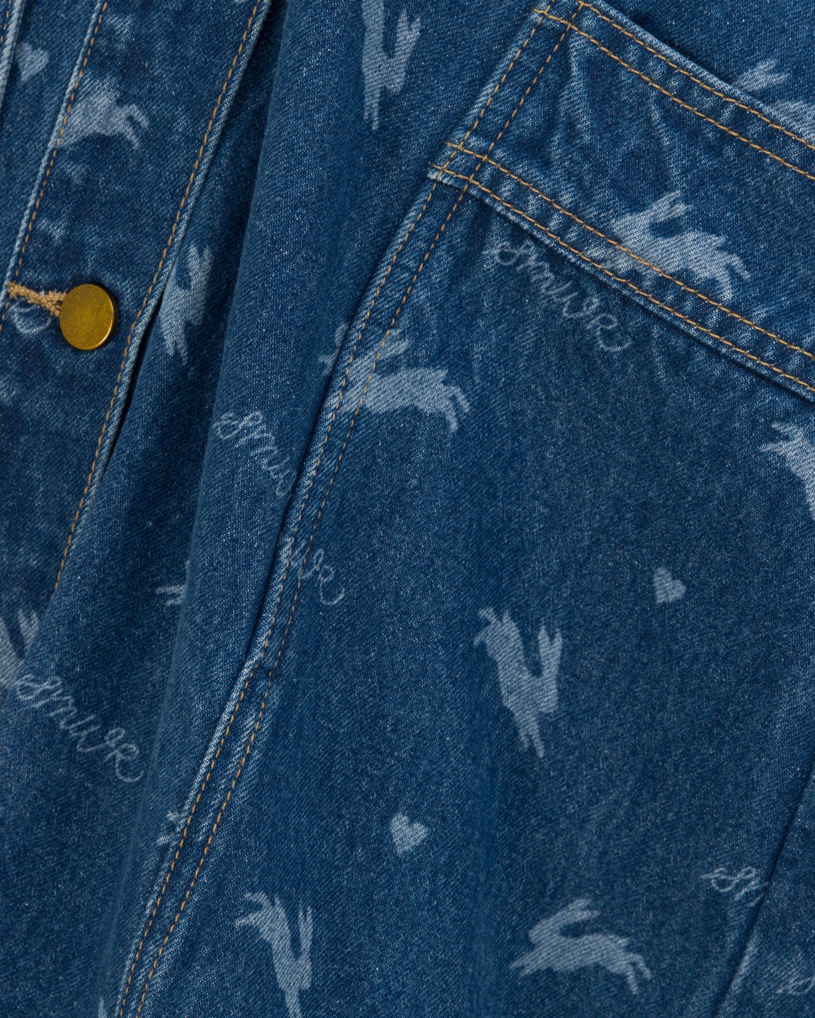 Royal Match - Denim Mini Dress