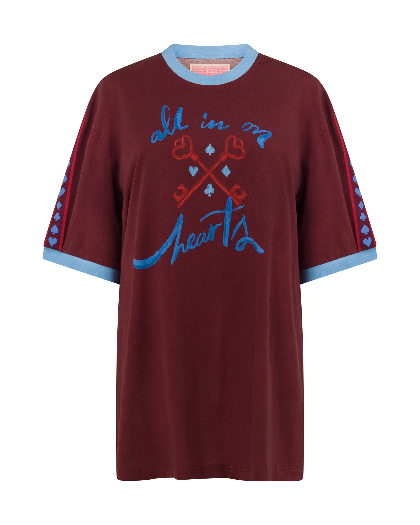 All in on Hearts - Oversized Tee