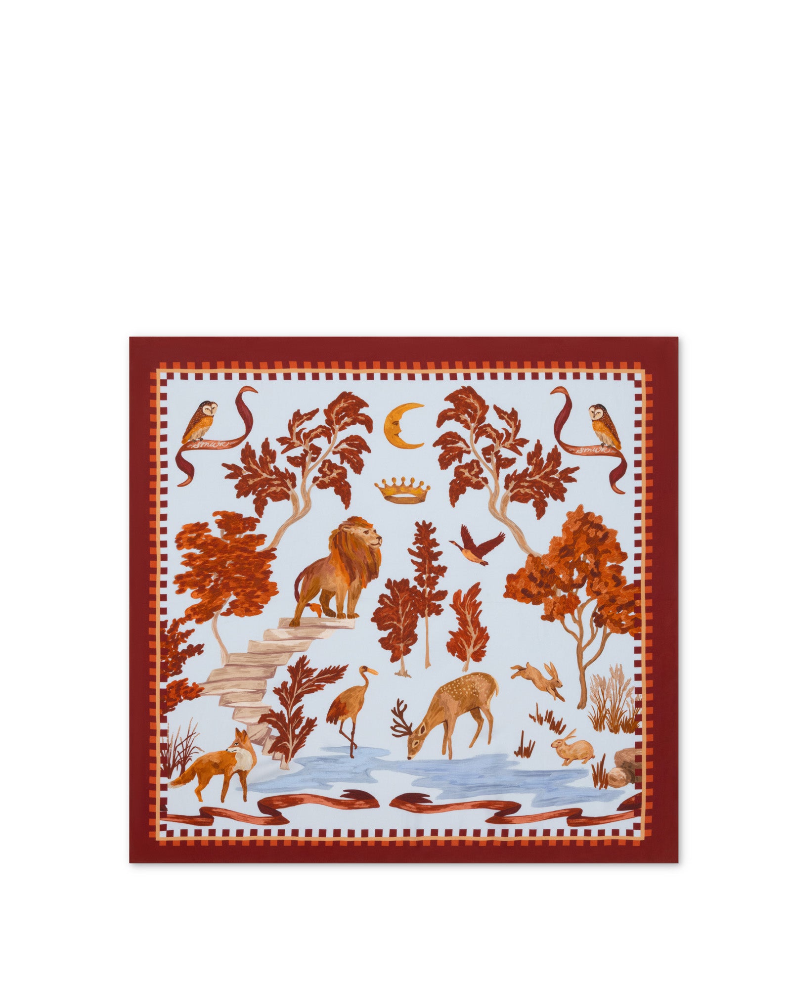 Moon Court - Silk Scarf
